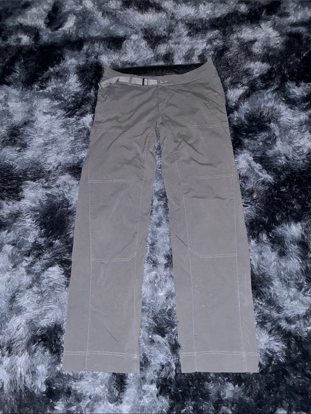Prana women’s grey lightweight flexible breathe collection Pants size 4 hiker